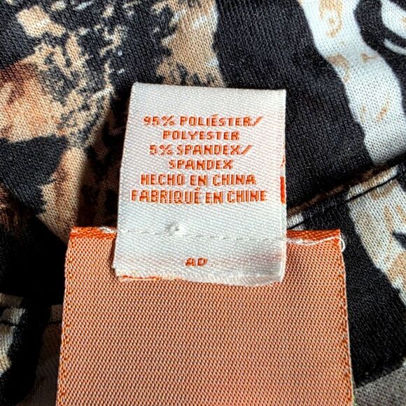 Hearts of Palm Wild Side Animal Print 3/4 Sleeve Tunic Size XL - Picture 9 of 9